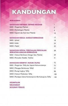 Hukum Bermazhab dan Persoalan-Persoalan Berkaitan Kaedah Bermazh