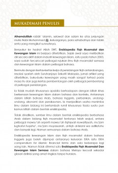 Ensiklopedia Fiqh Muamalat Dan Kewangan Islam