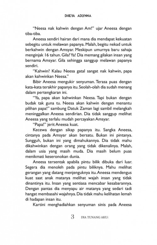 Dia Tunang Aku! - Dhieya Adlynna