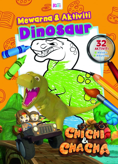 Chichi & Chacha : Warna Aktiviti - Dinosaur