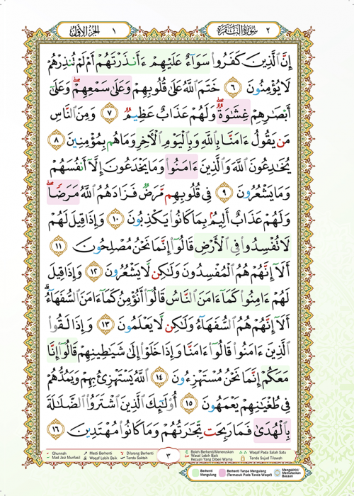 Al-Quran Al-Karim Mushaf Wakaf Ibtida' (Saiz A4)
